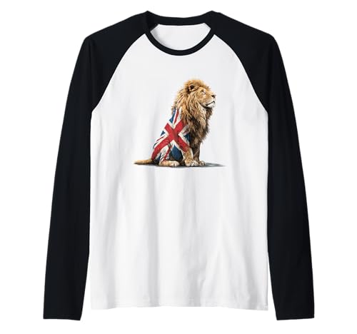 Großer Löwe in britischen Farben Kostüm für Erwachsene und Kinder Raglan Großer Löwe in britischen Farben Kostüm für Erwachsene und Kinder Raglan von British Lion Outfit