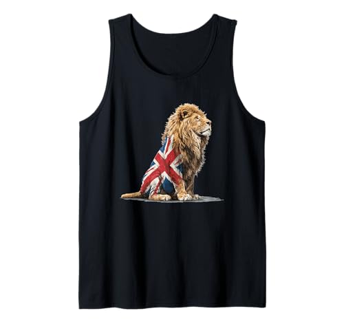 Großer Löwe in britischen Farben Kostüm für Erwachsene und Kinder Tank Top Großer Löwe in britischen Farben Kostüm für Erwachsene und Kinder Tank Top von British Lion Outfit