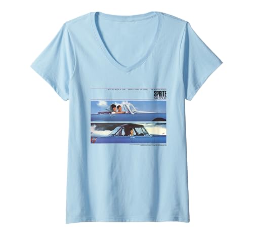 Damen Austin-Healey Sprite MkIV Cabrio T-Shirt mit V-Ausschnitt Damen Austin-Healey Sprite MkIV Cabrio T-Shirt mit V-Ausschnitt von British Motor Heritage