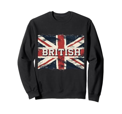 Proud to Be British Grunge, Union Jack Flag, englische Jungen, Herren Sweatshirt Proud to Be British Grunge, Union Jack Flag, englische Jungen, Herren Sweatshirt von British Pride UK Flag Celebrate British Heritage