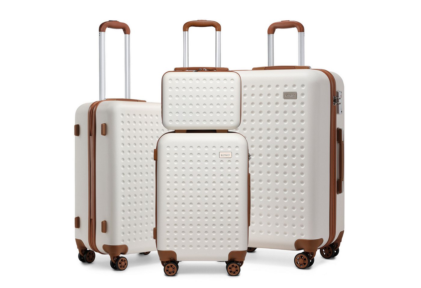 British Traveller Hartschalen-Trolley Hartschalenkoffer 100% ABS mit 4 Rollen & TSA-Schloss -Reisefreundlich von British Traveller