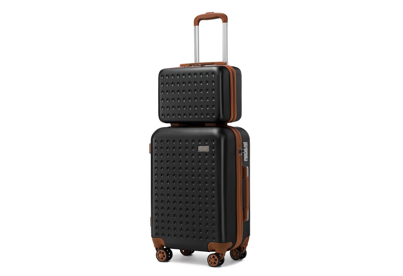 British Traveller Hartschalen-Trolley Hartschalenkoffer 100% ABS mit 4 Rollen & TSA-Schloss -Reisefreundlich von British Traveller