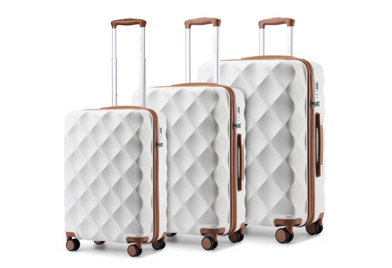 British Traveller Koffer ABS+PC Trolley mit TSA-Schloss, Ideal als Reisekoffer, Rollkoffer von British Traveller