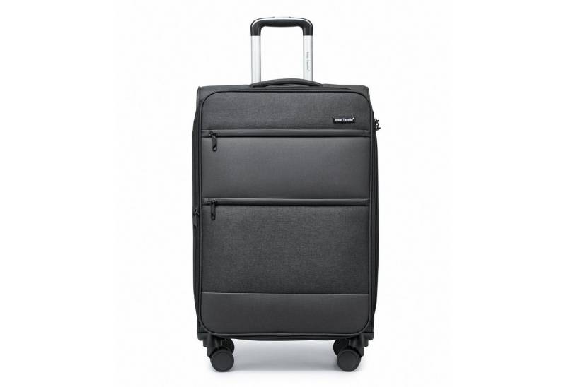 British Traveller Weichgepäck-Trolley Leichtes Weichgepäck Kofferset mit 4 Rollen & Zahlenschloss von British Traveller