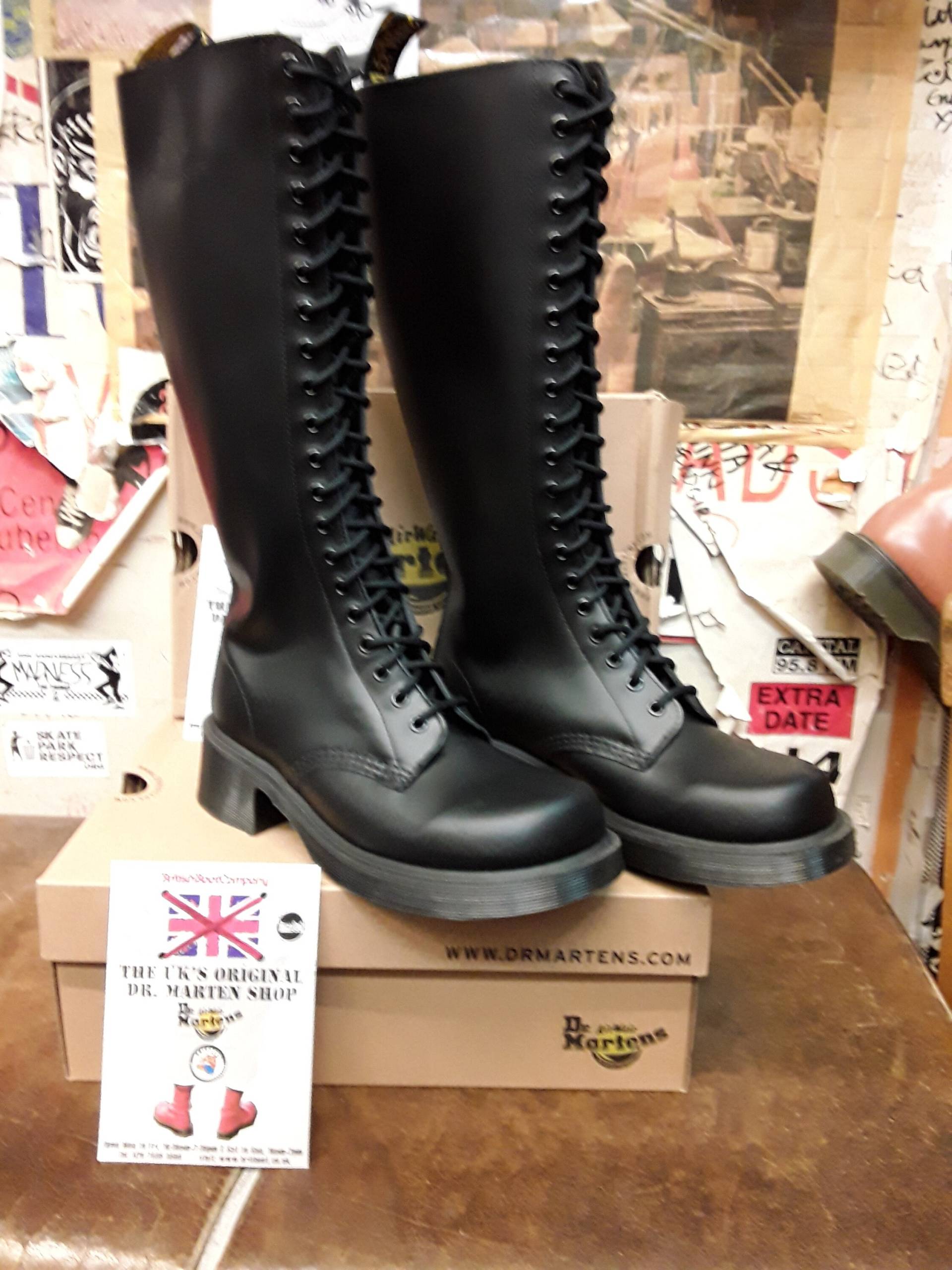 Dr Martens 1420 Jazz Sole Schwarz Größe Uk6 von BritishBootVintage