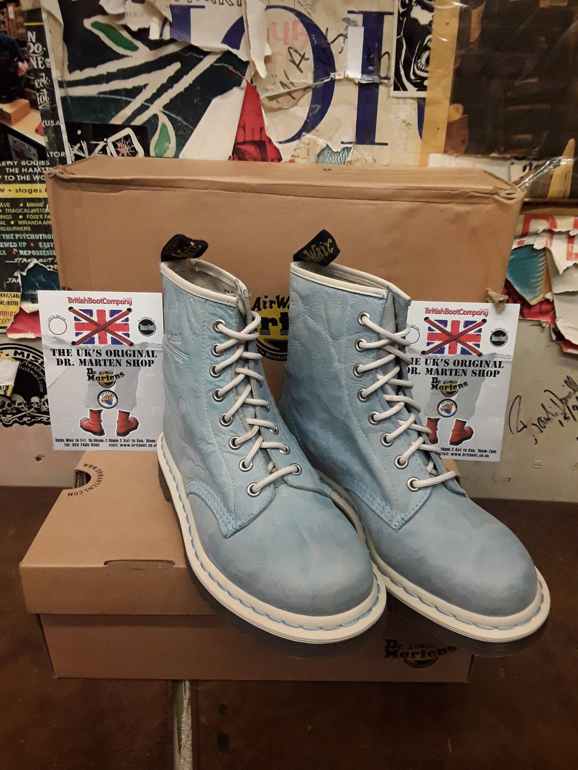 Dr Martens 1460 Seablue Leder Verschiedene Größen von BritishBootVintage