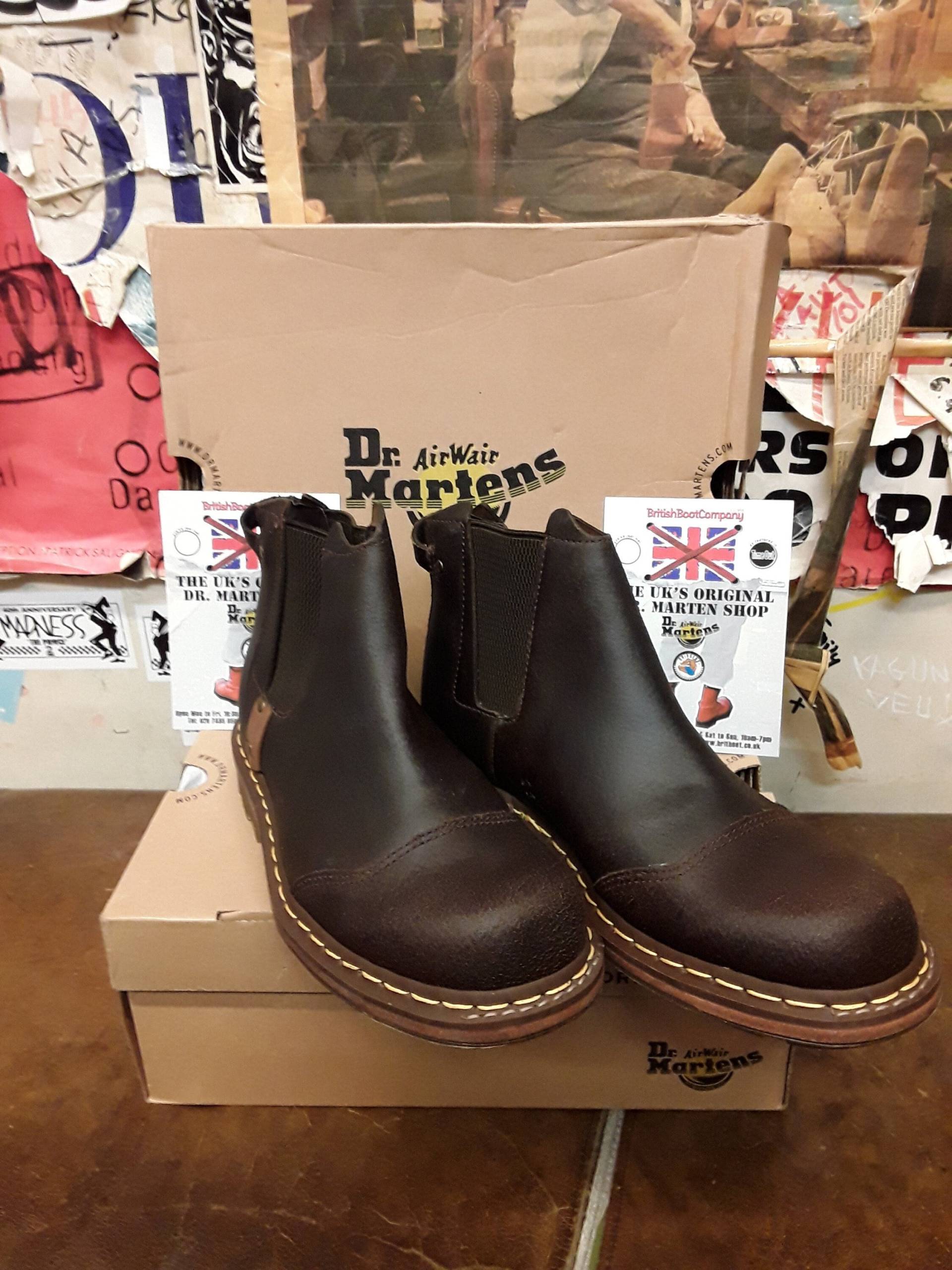 Dr Martens Bark Waxy Wildleder, Größe Uk8, Chelsea Boot, Limited Edition/8B91 von BritishBootVintage