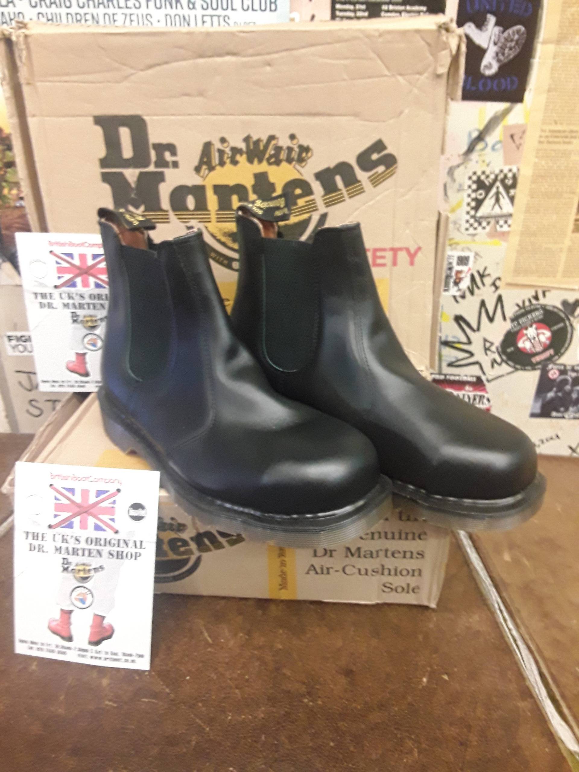 Dr Martens Made in England, Größe Uk7, Vintage 90Er Jahre, Stahl Chelsea Boot, Herren Lederstiefel/2028 von BritishBootVintage