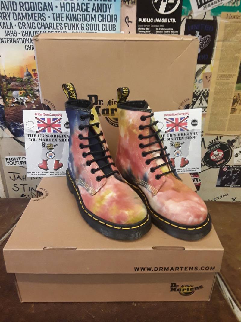 Dr Martens Multi Acid Canvas 8 Loch Größen 3 Und 4 von BritishBootVintage