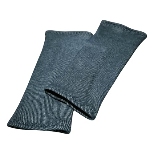 Britta Meier Armstulpen/Pulswärmer (Alpenfleece) in wunderschönen Motiven oder Uni mit Ziernähten für Damen aus meiner Nähwerkstatt in Ostfriesland. (Denim-Blue) von Britta Meier