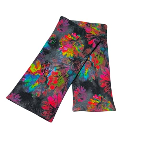 Britta Meier Armstulpen/Pulswärmer (Alpenfleece) in wunderschönen Motiven oder Uni mit Ziernähten für Damen aus meiner Nähwerkstatt in Ostfriesland. (Flower-Power) von Britta Meier