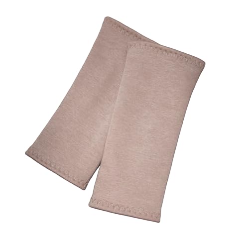 Britta Meier Armstulpen/Pulswärmer (Alpenfleece) in wunderschönen Motiven oder Uni mit Ziernähten für Damen aus meiner Nähwerkstatt in Ostfriesland. (Taupe) von Britta Meier