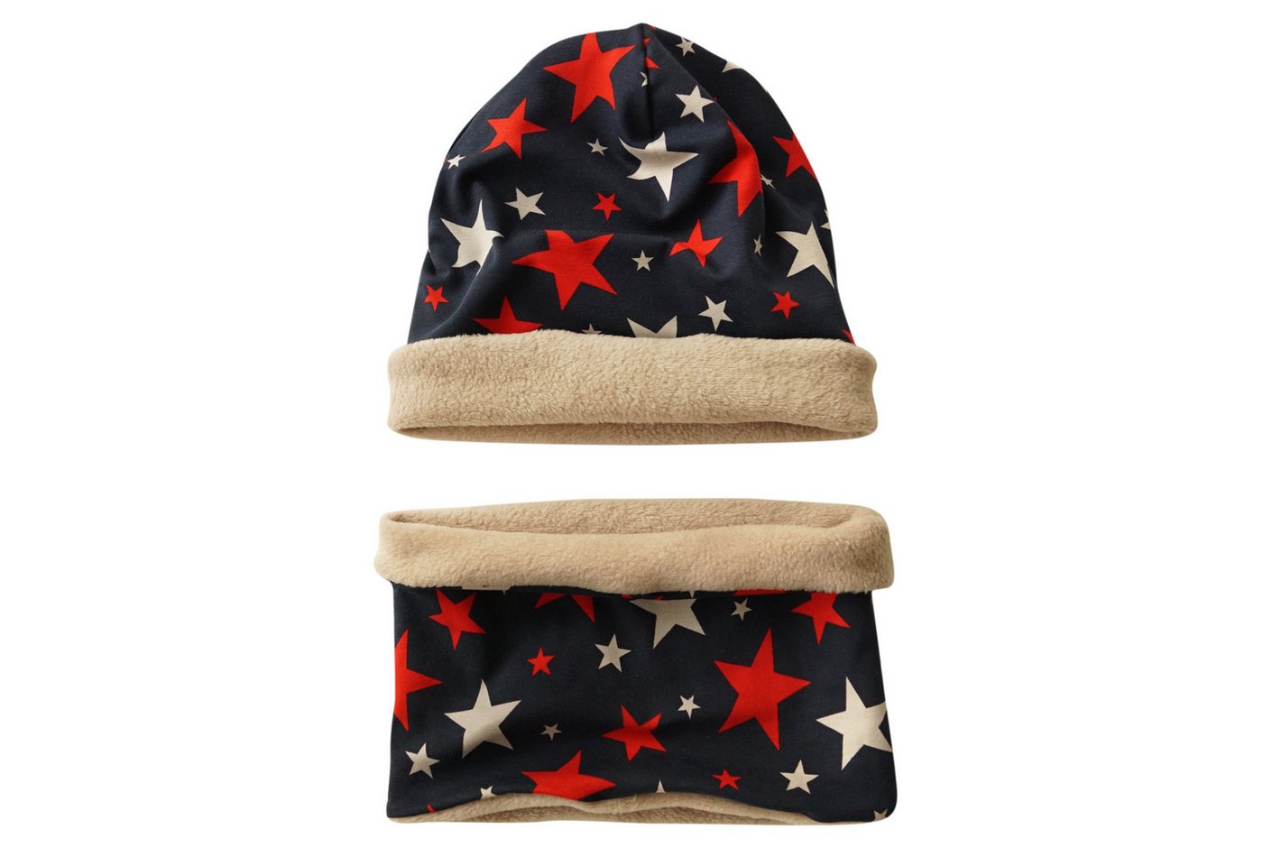 Britta Meier Beanie Warmes Kinder-Set Loop und Beanie (4-8 J) Marke Britta Meier von Britta Meier