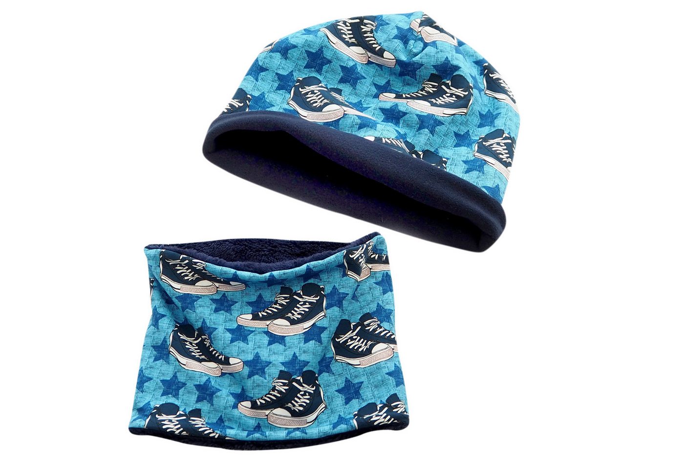 Britta Meier Beanie Warmes Kinder-Set Loop und Beanie (4-8 J) Marke Britta Meier von Britta Meier