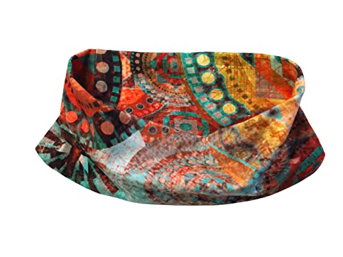 Breite Haarbänder Design-Art (Mandala-Grün-Orange) von Britta Meier