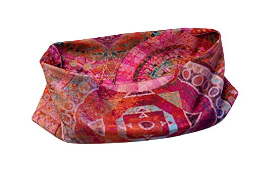 Britta Meier Breite Haarbänder Design-Art für Damen (Mandala-Rot) von Britta Meier