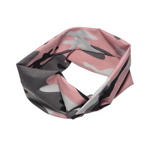 Raffiniertes, breites Damen Haarband aus Baumwolljersey, Handarbeit aus meiner Nähwerkstatt (Camouflage) von Britta Meier