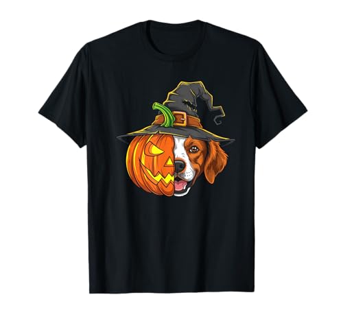 Brittany Spaniel Kürbis Jack O Laterne Halloween Kinder Herren T-Shirt Brittany Spaniel Kürbis Jack O Laterne Halloween Kinder Herren T-Shirt von Brittany Spaniel Lovers Halloween Pumpkin Outfits