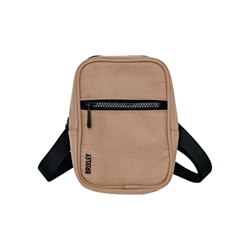 Brixley Crossbody-Tasche für Damen, Herren, Mädchen, Reisen, mehrere Positionen, Bauchtasche, Beige, Einheitsgröße von Brixley