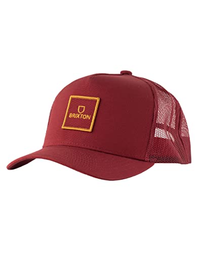 BRIXTON ALPHA BLOCK X C MP Mesh Cap Herren Snapback Cap, Hut, Skateboard, Einheitsgröße, 3 Farben, Originalprodukt, ISLANDBERRY/ISLANDBERRY ONESIZE, ISLANDBERRY/ISLANDBERRY, Einheitsgröße von Brixton