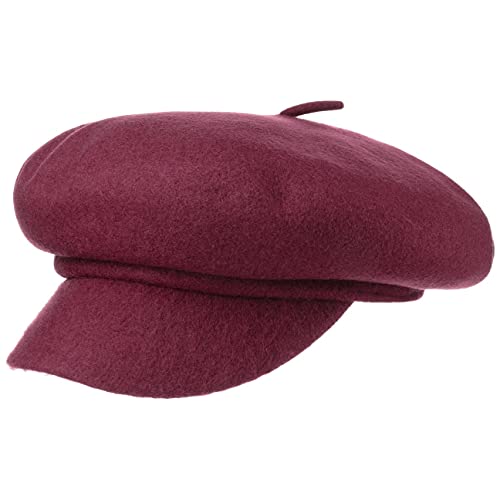 Brixton Audrey Brim Beret Damen Ballonmütze aus Wolle - Bordeaux (Maron) - 55-56 cm (S) von Brixton