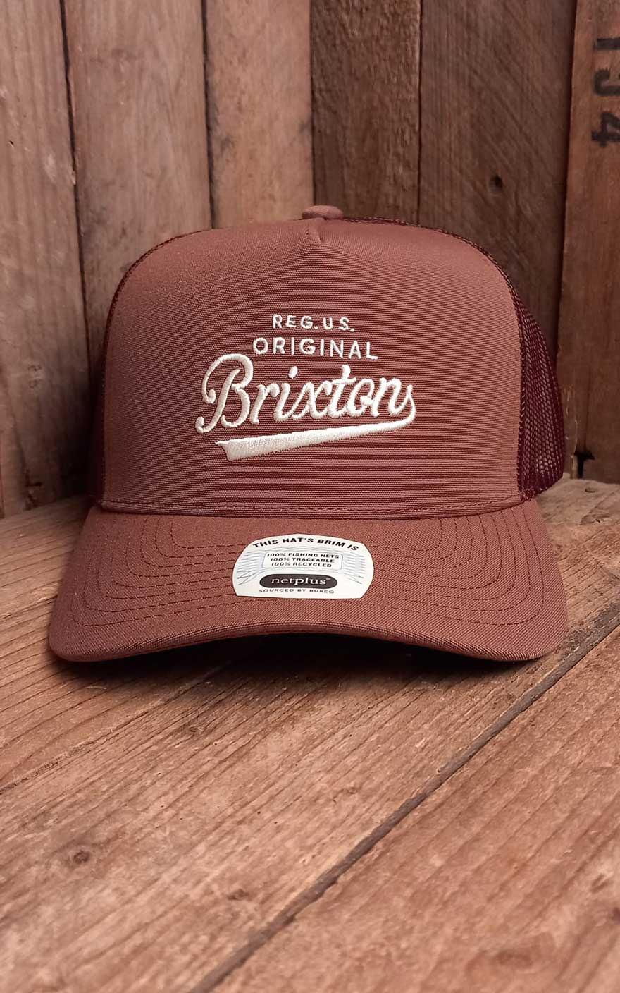 Brixton Baseballcap Trucker M?tze | Cap Postal C Netplus MP, sepia von Brixton