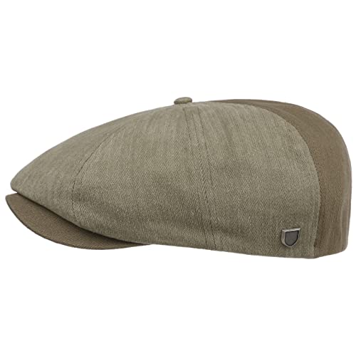 Brixton Brood Cotton Twotone Flatcap Schirmmütze Schiebermütze Baumwollcap (54 cm - Oliv) von Brixton