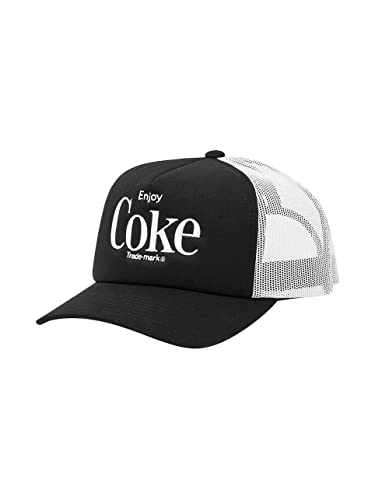 Brixton Coca-Cola Enjoy Mp Trucker Cap Basecap Baseballcap Truckercap Meshcap (One Size - schwarz) von Brixton