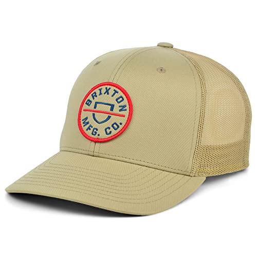 Brixton Unisex Crest Mp Mesh Baseball Cap, Khaki, One Size von Brixton