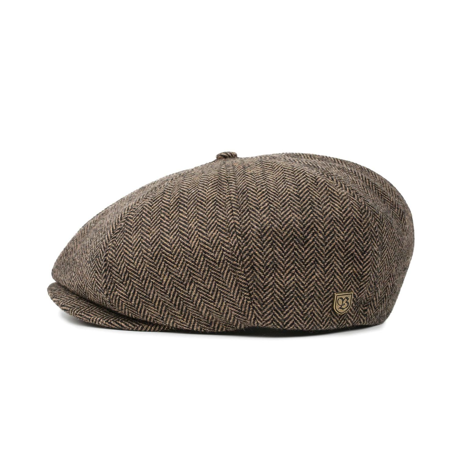 Brixton Flatcap Brood Snap Cap mit Fischgrätmuster von Brixton