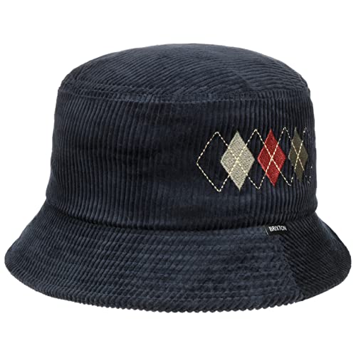 Brixton Gramercy Cord Bucket Stoffhut Baumwollhut Fischerhut Anglerhut Cordhut (XL (60-61 cm) - dunkelblau) von Brixton