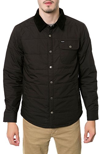 Brixton Herren Cass Tailored Fit Quilted Jacket Steppjacke, schwarz/schwarz, X-Large von Brixton