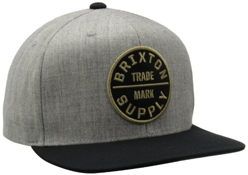 Brixton Herren Oath Iii Medium Profile Adjustable Snapback Hat Baseballkappe, Light Heather, Einheitsgröße von Brixton