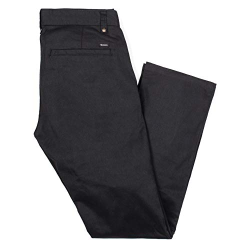 Brixton Herren Reserve Chinohose mit Standard-Passform Lässige Hose, schwarz, 47 von Brixton