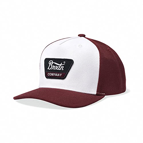 Brixton Linwood C MP Snapback Cap - Weiß-Mahagoni - Einheitsgröße von Brixton