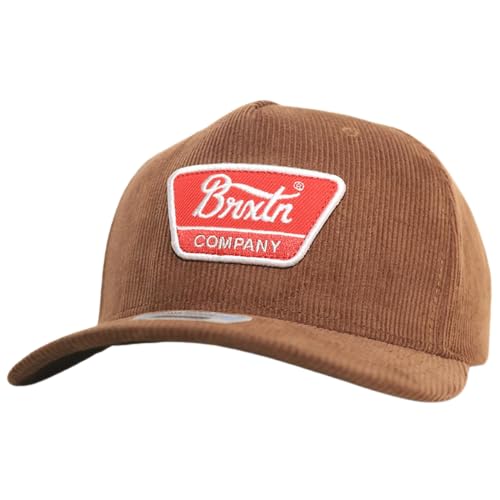 Brixton Linwood C NetPlus MP Snapback Cap - Braun-Rot - Einheitsgröße von Brixton