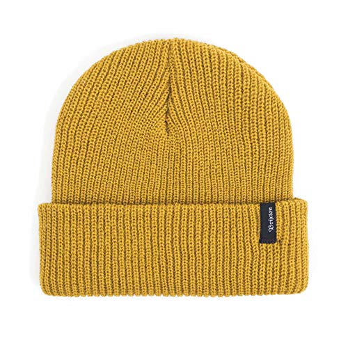 Brixton Men's Heist Beanie Skull Cap, Mustard, One Size von Brixton