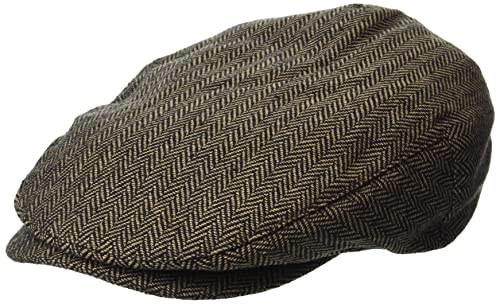 Brixton Unisex-Adult Hooligan Driver Snap Hat Beret, Brown/Khaki, L von Brixton