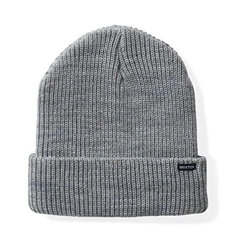 Brixton Unisex Becket Beanie Hat, Light Heather Grey, One Size von Brixton