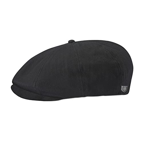 Brixton Unisex Brood Snap Cap Zeitungskappe, Schwarz, XL von Brixton