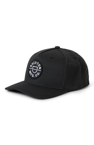 Brixton Unisex-Erwachsene Crest C Mp Snbk Verschluss, Verwaschenes Schwarz, Einheitsgre von Brixton