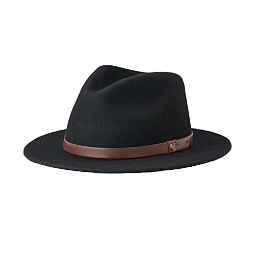 Brixton Unisex-Erwachsene Messer Fedora Filzhut, Schwarz, MEDIUM von Brixton