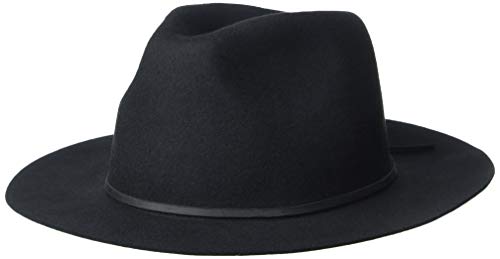 Brixton Unisex-Erwachsene Wesley Fedora Filzhut, Schwarz, X-Small von Brixton