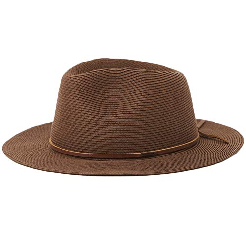 Brixton Unisex Messer Resort Straw Fedora Filzhut, hautfarben, L von Brixton