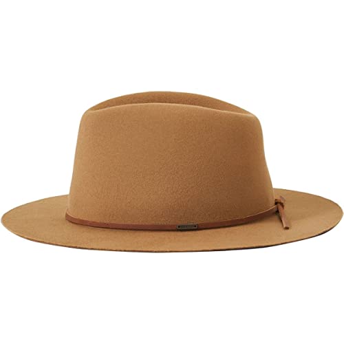 Brixton Wesley Fedora Hut aus Wollfilz - Bronze - S von Brixton