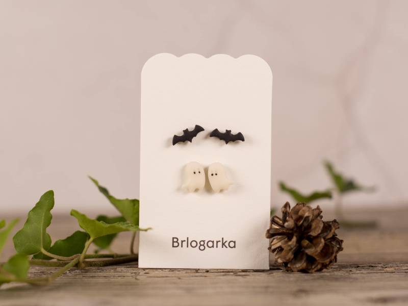 Handgemachte Fledermaus & Geist Ohrringe Set | Halloween Schmuck Duo Und Süßes Accessoires Handgemachte Fledermaus & Geist Ohrringe Set | Halloween Schmuck Duo Und Süßes Accessoires von Brlogarka