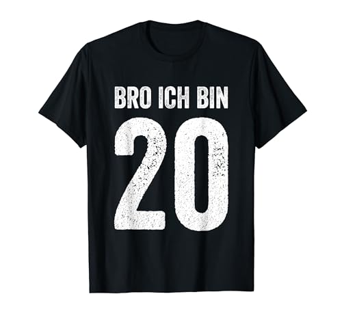 Bro ich bin 20 20. Geburtstag Junge Mädchen 20. Geburtstag T-Shirt Bro ich bin 20 20. Geburtstag Junge Mädchen 20. Geburtstag T-Shirt von Bro 20. Geburtstag Geschenk zum 20. Geburtstag