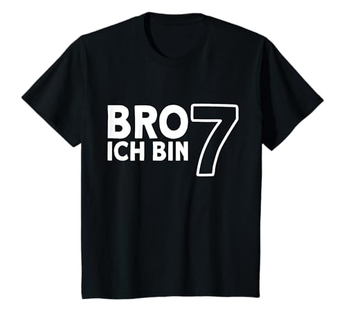 Bro Ich bin 7, 7 Jahre alt Mädchen Jungen 7. Geburtstag T-Shirt von Bro Geburtstag Geburtstagsgeschenk