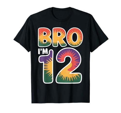 12th Birthday Boy Bro I'm 12 Year Old Kids 12th Bday T-Shirt 12th Birthday Boy Bro I'm 12 Year Old Kids 12th Bday T-Shirt von Bro I’m 12 Years Old Birthday Party Kids Boys Tee