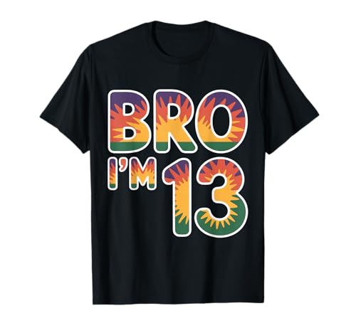 13th Birthday Boy Bro I'm 13 Year Old Kids 13th Bday T-Shirt von Bro I’m 13 Years Old Birthday Party Kids Boys Tee